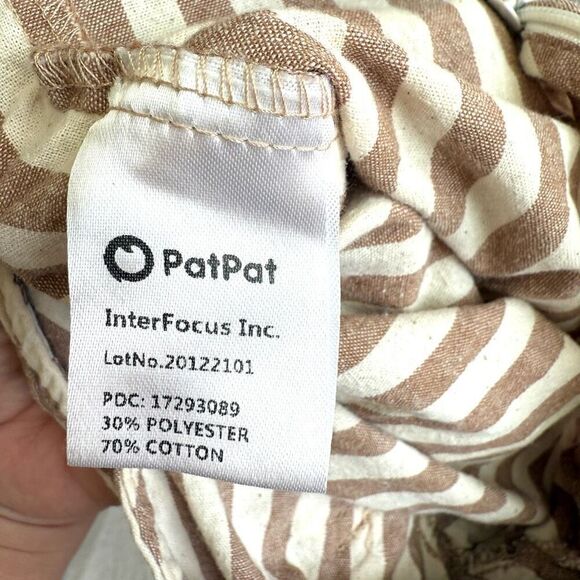 NWOT Pat Pat Baby Girl Striped One Piece Jumpsuit Outfit - Picture 4 of 6